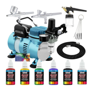 Master Airbrush Cool Runner II Dual Fan Air Compressor Airbrush